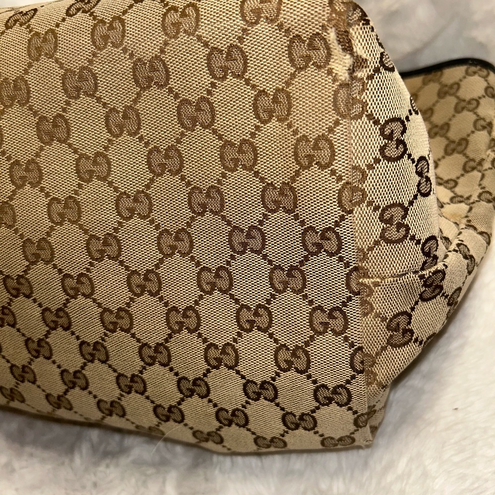 Gucci GG Canvas Jodie Black & Brown Tote‎ - Picture 15 of 16